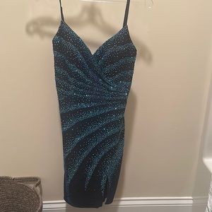 Navy homecoming dress